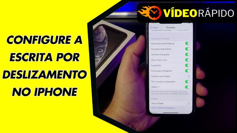 CONFIGURE A ESCRITA POR DESLIZAMENTO NO IPHONE