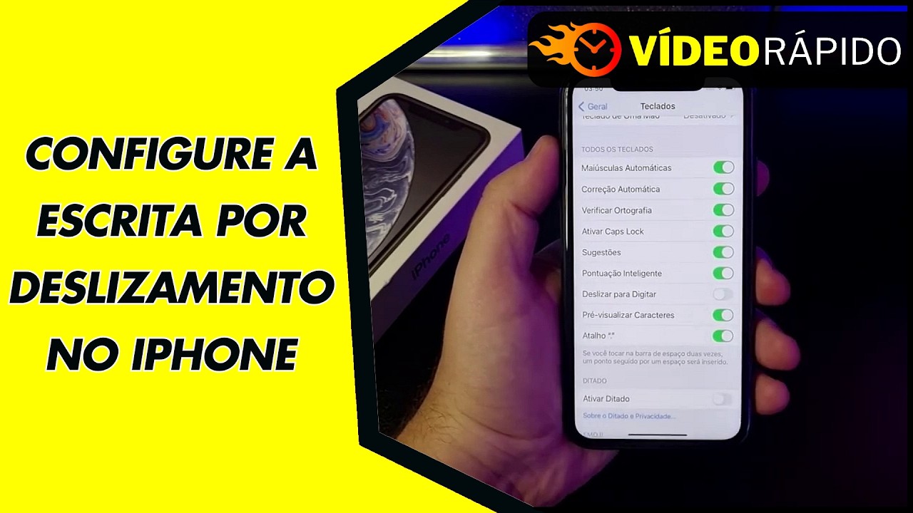 CONFIGURE A ESCRITA POR DESLIZAMENTO NO IPHONE CONFIGURE A ESCRITA POR DESLIZAMENTO NO IPHONE