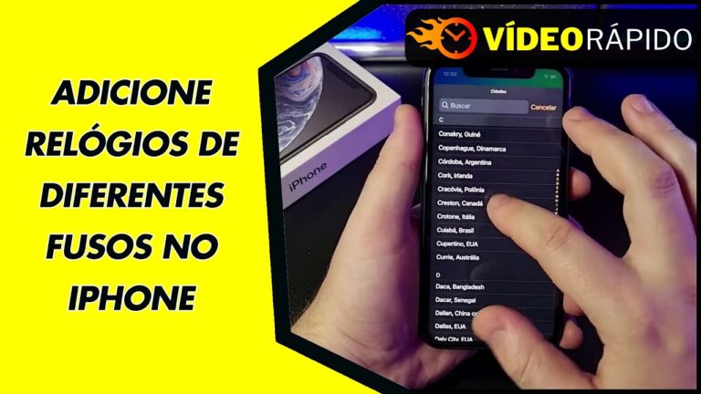 ADICIONE RELÓGIOS DE DIFERENTES FUSOS NO IPHONE