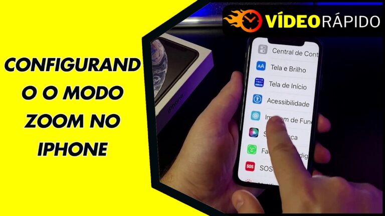 CONFIGURANDO O MODO ZOOM NO IPHONE
