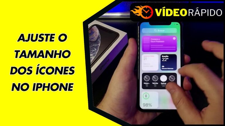 AJUSTE O TAMANHO DOS ÍCONES NO IPHONE