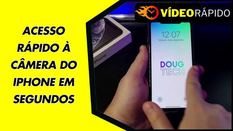 ACESSO RÁPIDO À CÂMERA DO IPHONE EM SEGUNDOS