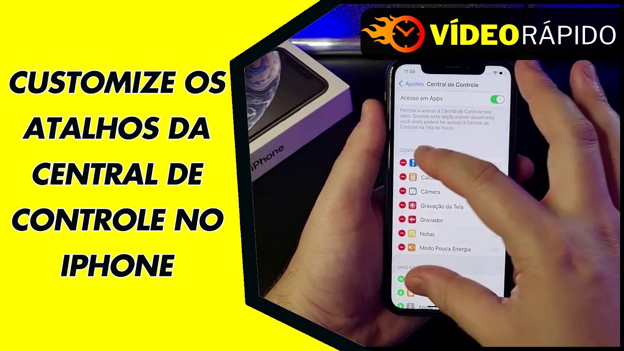 CUSTOMIZE OS ATALHOS DA CENTRAL DE CONTROLE NO IPHONE CUSTOMIZE OS ATALHOS DA CENTRAL DE CONTROLE NO IPHONE