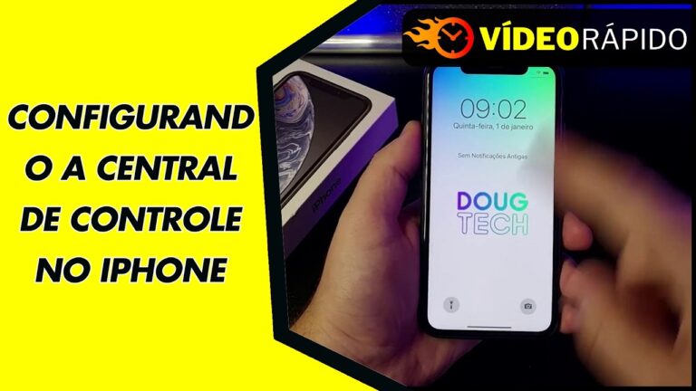 CONFIGURANDO A CENTRAL DE CONTROLE NO IPHONE