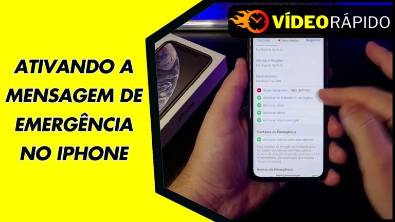 ATIVANDO A MENSAGEM DE EMERGÊNCIA NO IPHONE