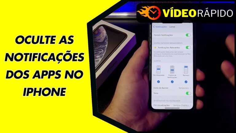OCULTE AS NOTIFICAÇÕES DOS APPS NO IPHONE