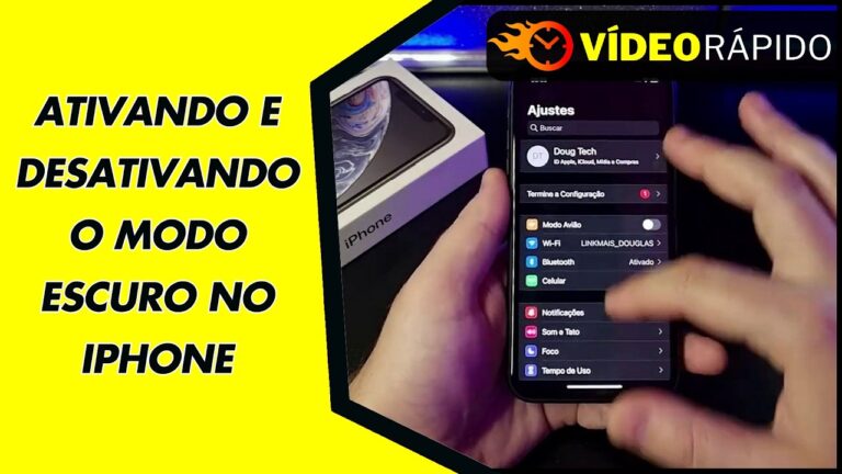 ATIVANDO E DESATIVANDO O MODO ESCURO NO IPHONE