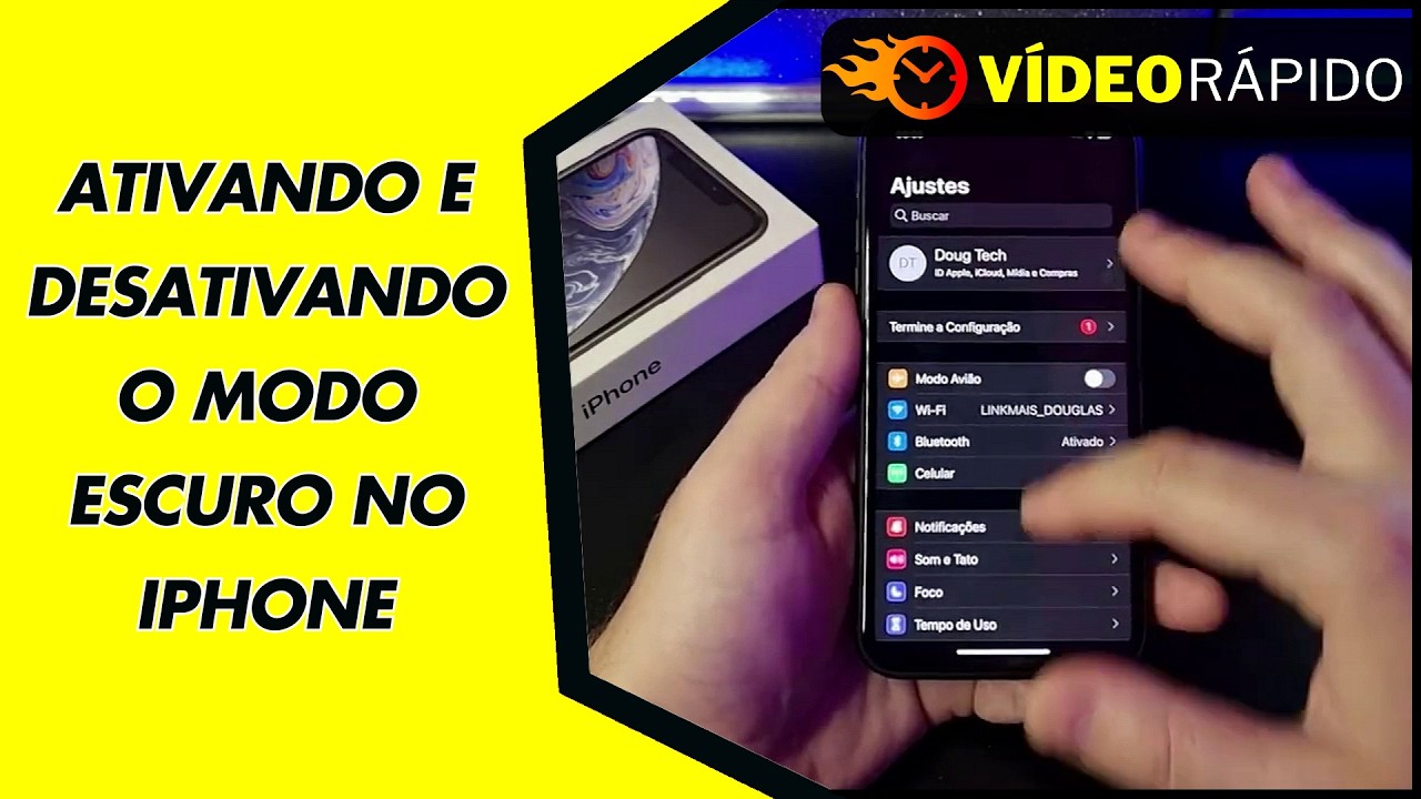 ATIVANDO E DESATIVANDO O MODO ESCURO NO IPHONE ATIVANDO E DESATIVANDO O MODO ESCURO NO IPHONE