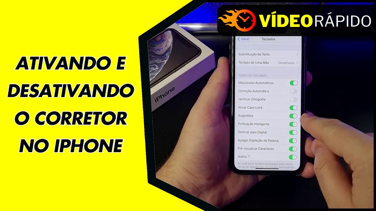 ATIVANDO E DESATIVANDO O CORRETOR NO IPHONE ATIVANDO E DESATIVANDO O CORRETOR NO IPHONE