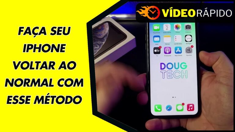 FAÇA SEU IPHONE VOLTAR AO NORMAL COM ESSE MÉTODO