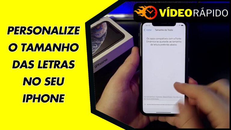 PERSONALIZE O TAMANHO DAS LETRAS NO SEU IPHONE