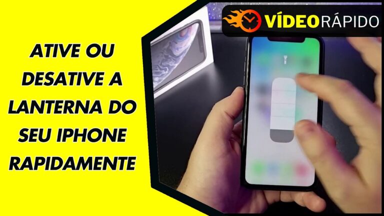 ATIVE OU DESATIVE A LANTERNA DO SEU IPHONE RAPIDAMENTE