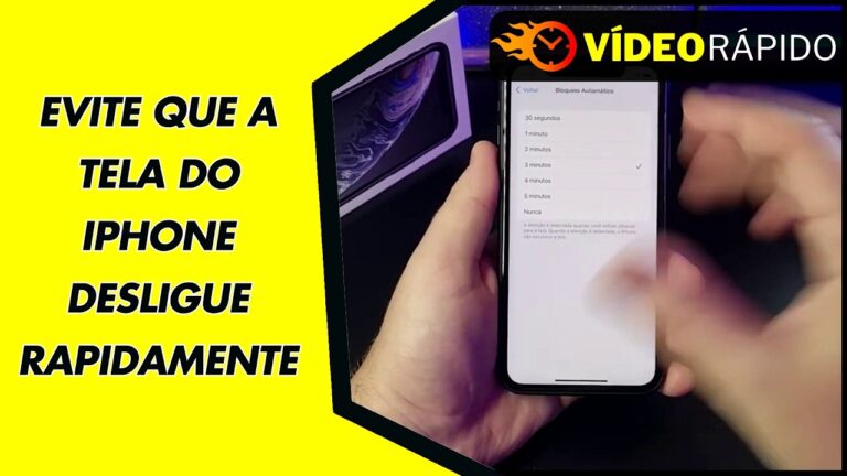 EVITE QUE A TELA DO IPHONE DESLIGUE RAPIDAMENTE