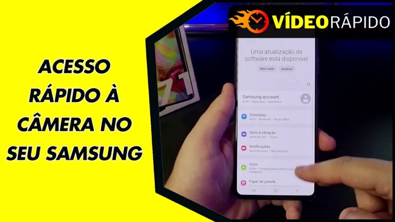 ACESSO RÁPIDO À CÂMERA NO SEU SAMSUNG