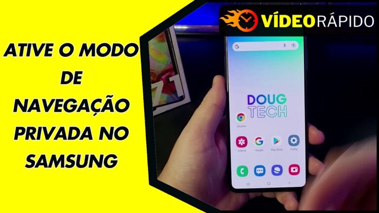 ATIVE O MODO DE NAVEGAÇÃO PRIVADA NO SAMSUNG