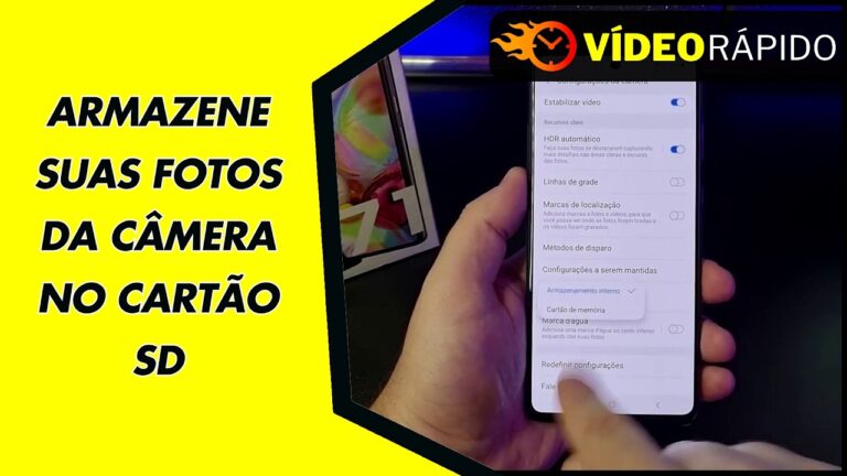 ARMAZENE SUAS FOTOS DA CÂMERA NO CARTÃO SD