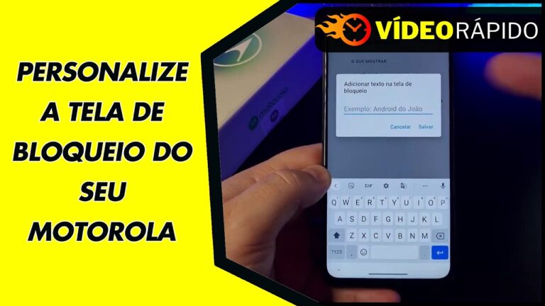 PERSONALIZE A TELA DE BLOQUEIO DO SEU MOTOROLA