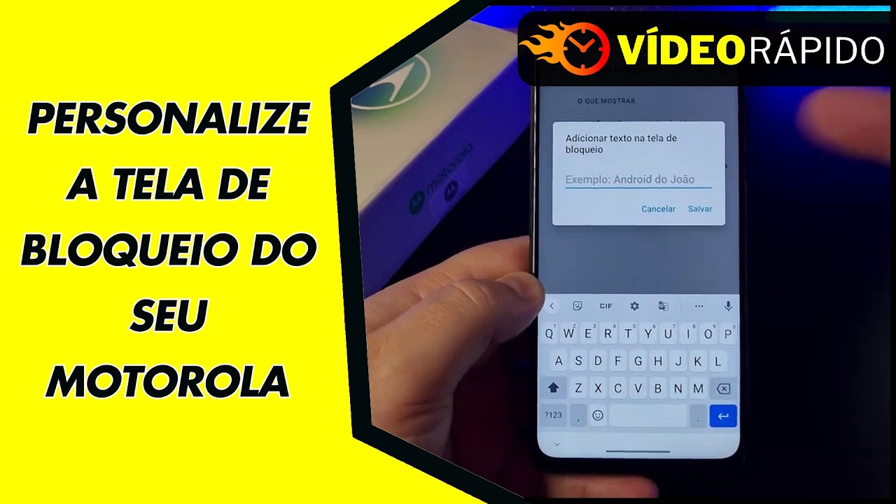 PERSONALIZE A TELA DE BLOQUEIO DO SEU MOTOROLA PERSONALIZE A TELA DE BLOQUEIO DO SEU MOTOROLA
