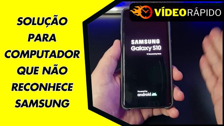 SOLUÇÃO PARA COMPUTADOR QUE NÃO RECONHECE SAMSUNG