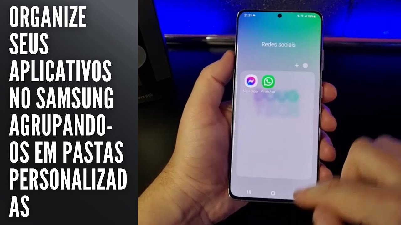 Organize seus aplicativos no Samsung agrupando os em pastas personalizadas