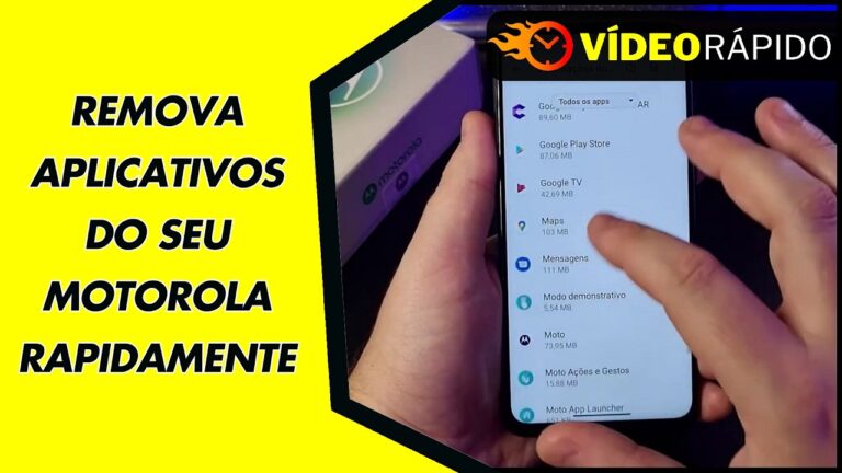 REMOVA APLICATIVOS DO SEU MOTOROLA RAPIDAMENTE