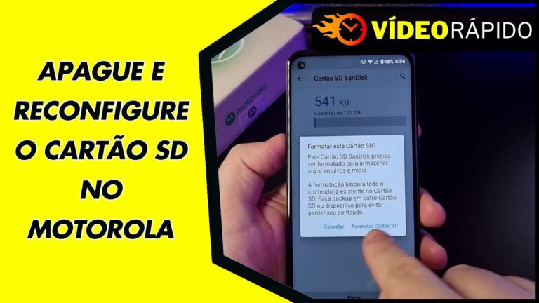 APAGUE E RECONFIGURE O CARTÃO SD NO MOTOROLA