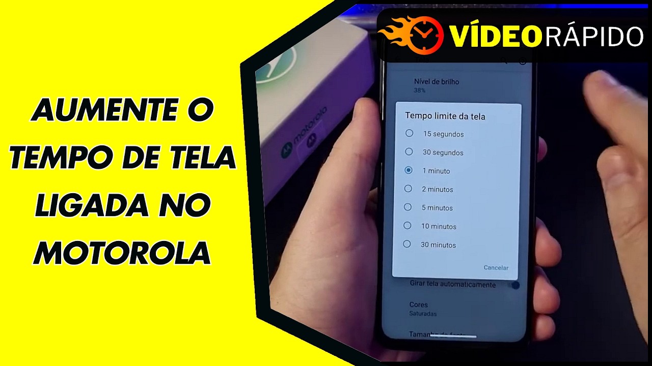 AUMENTE O TEMPO DE TELA LIGADA NO MOTOROLA AUMENTE O TEMPO DE TELA LIGADA NO MOTOROLA