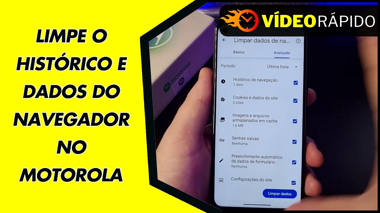 LIMPE O HISTÓRICO E DADOS DO NAVEGADOR NO MOTOROLA LIMPE O HISTÓRICO E DADOS DO NAVEGADOR NO MOTOROLA
