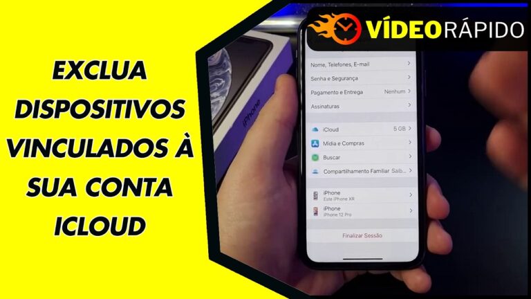 EXCLUA DISPOSITIVOS VINCULADOS À SUA CONTA ICLOUD