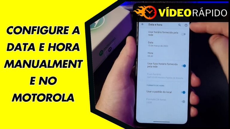 CONFIGURE A DATA E HORA MANUALMENTE NO MOTOROLA