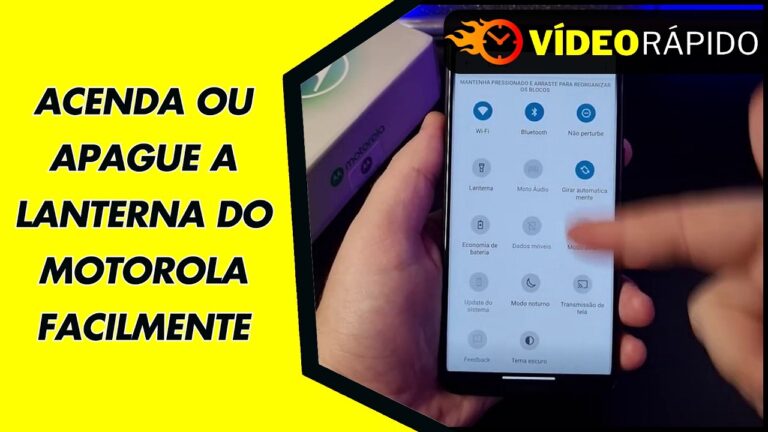 ACENDA OU APAGUE A LANTERNA DO MOTOROLA FACILMENTE