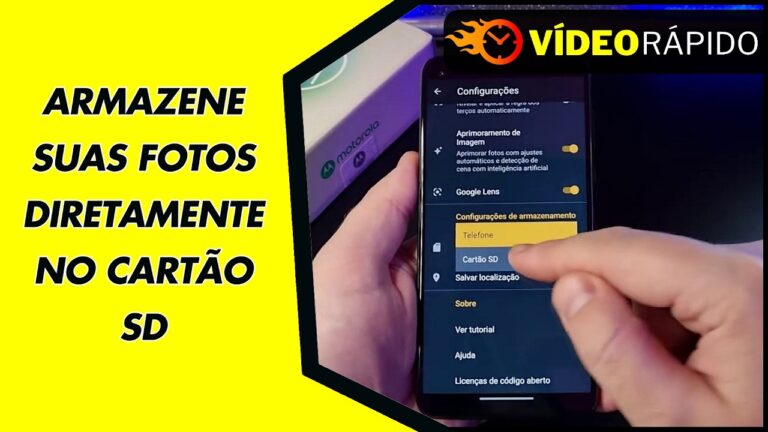 ARMAZENE SUAS FOTOS DIRETAMENTE NO CARTÃO SD