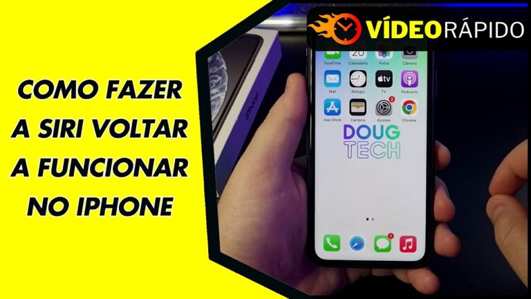 COMO FAZER A SIRI VOLTAR A FUNCIONAR NO IPHONE