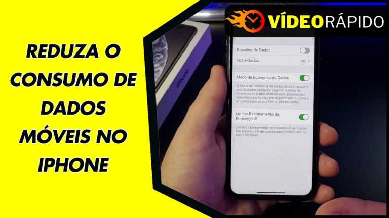 REDUZA O CONSUMO DE DADOS MÓVEIS NO IPHONE