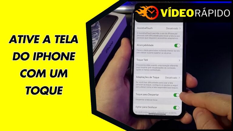 ATIVE A TELA DO IPHONE COM UM TOQUE