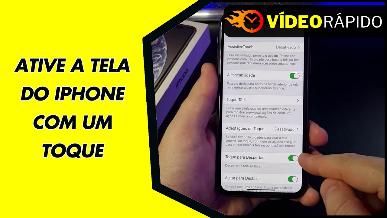 ATIVE A TELA DO IPHONE COM UM TOQUE