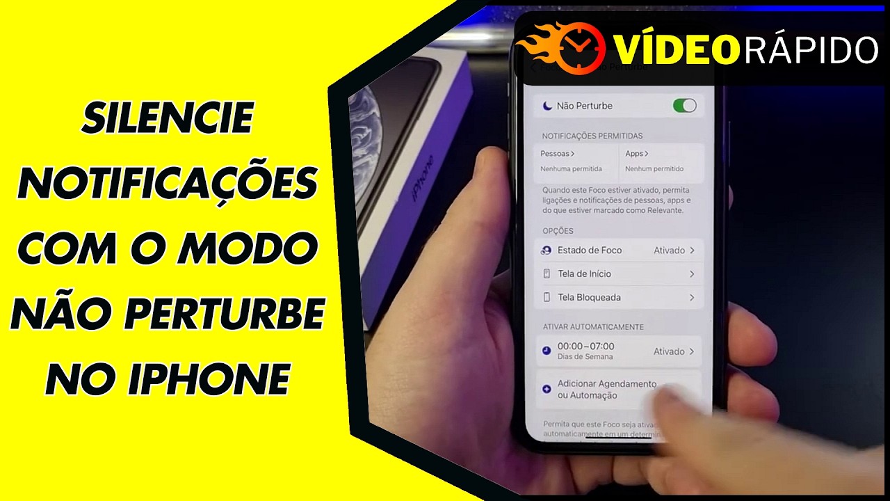 SILENCIE NOTIFICAÇÕES COM O MODO NÃO PERTURBE NO IPHONE