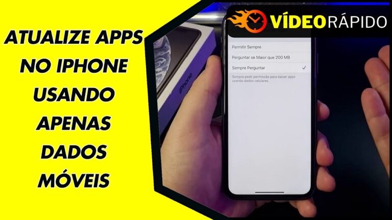 ATUALIZE APPS NO IPHONE USANDO APENAS DADOS MÓVEIS