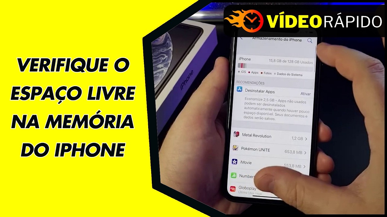 VERIFIQUE O ESPAÇO LIVRE NA MEMÓRIA DO IPHONE