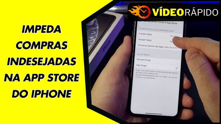 IMPEDA COMPRAS INDESEJADAS NA APP STORE DO IPHONE