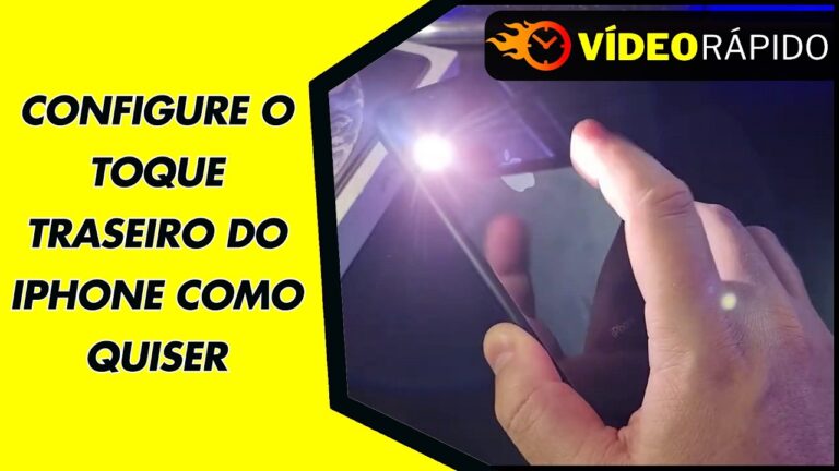 CONFIGURE O TOQUE TRASEIRO DO IPHONE COMO QUISER