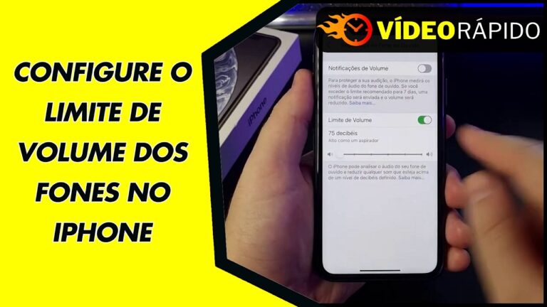 CONFIGURE O LIMITE DE VOLUME DOS FONES NO IPHONE