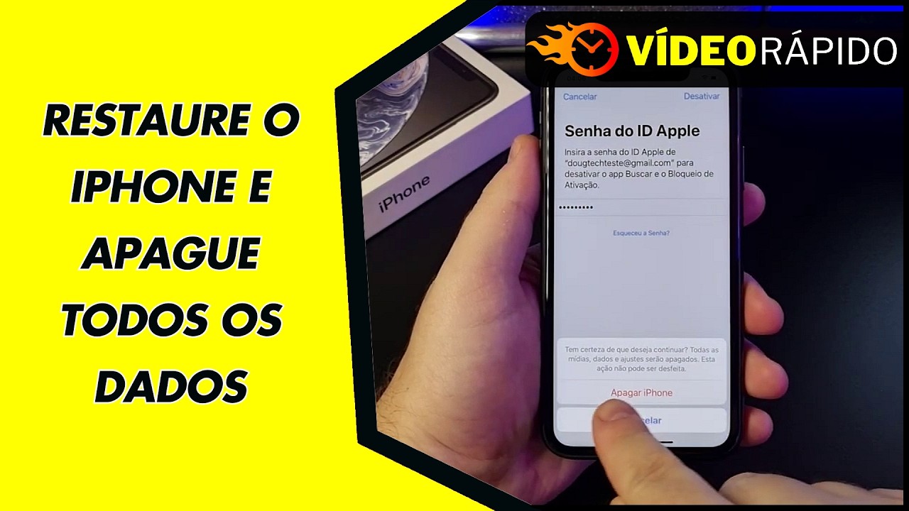 RESTAURE O IPHONE E APAGUE TODOS OS DADOS RESTAURE O IPHONE E APAGUE TODOS OS DADOS