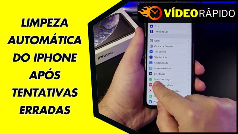 LIMPEZA AUTOMÁTICA DO IPHONE APÓS TENTATIVAS ERRADAS