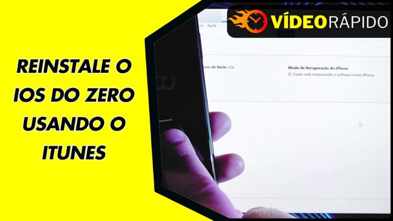 REINSTALE O IOS DO ZERO USANDO O ITUNES