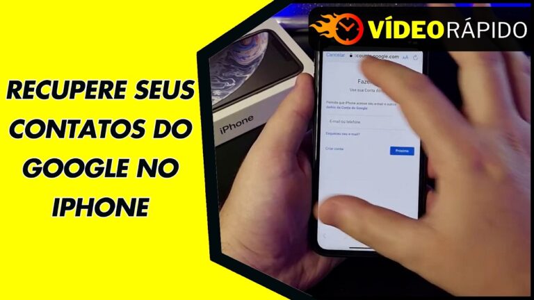 RECUPERE SEUS CONTATOS DO GOOGLE NO IPHONE