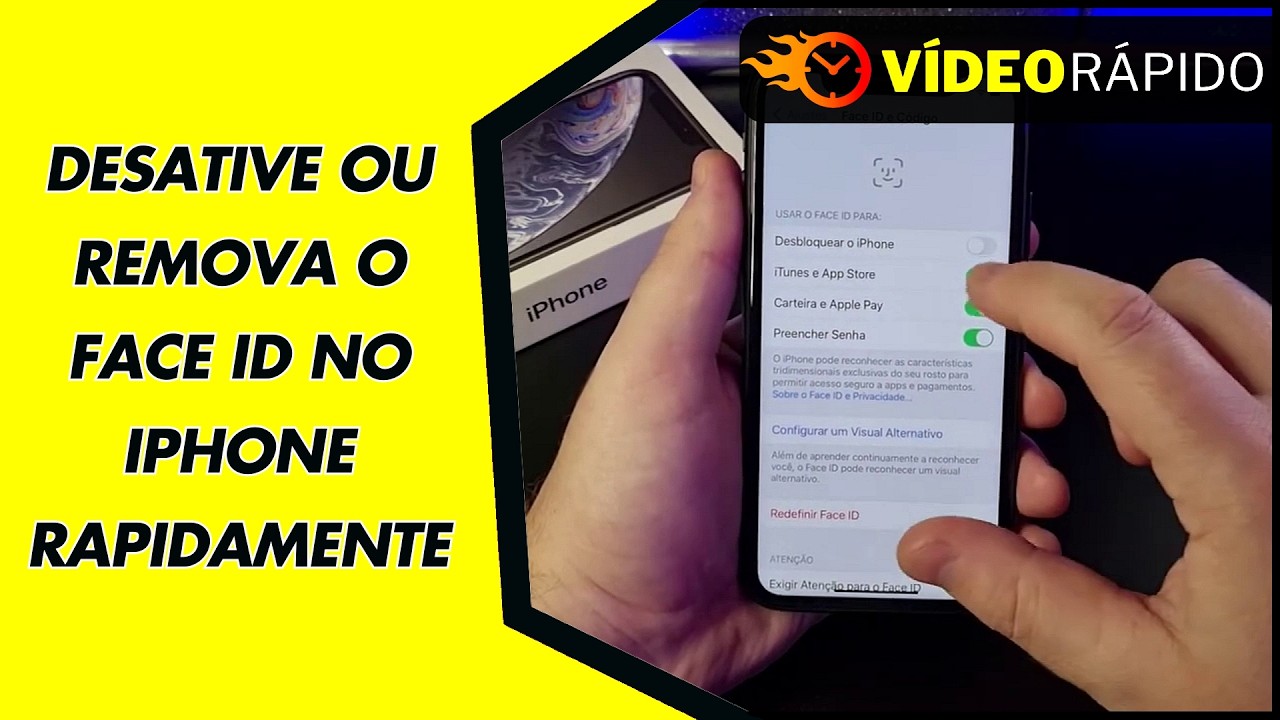 DESATIVE OU REMOVA O FACE ID NO IPHONE RAPIDAMENTE