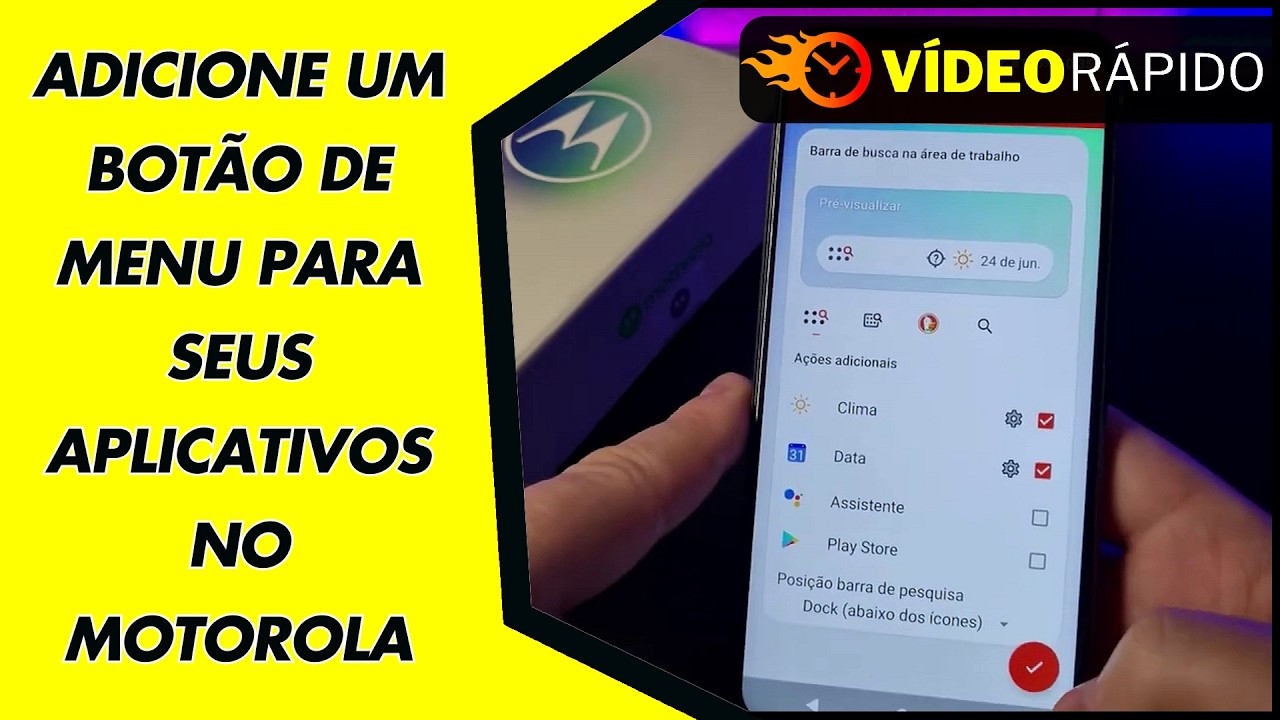 ADICIONE UM BOTÃO DE MENU PARA SEUS APLICATIVOS NO MOTOROLA