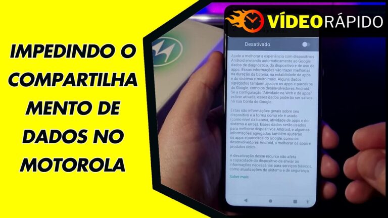 IMPEDINDO O COMPARTILHAMENTO DE DADOS NO MOTOROLA