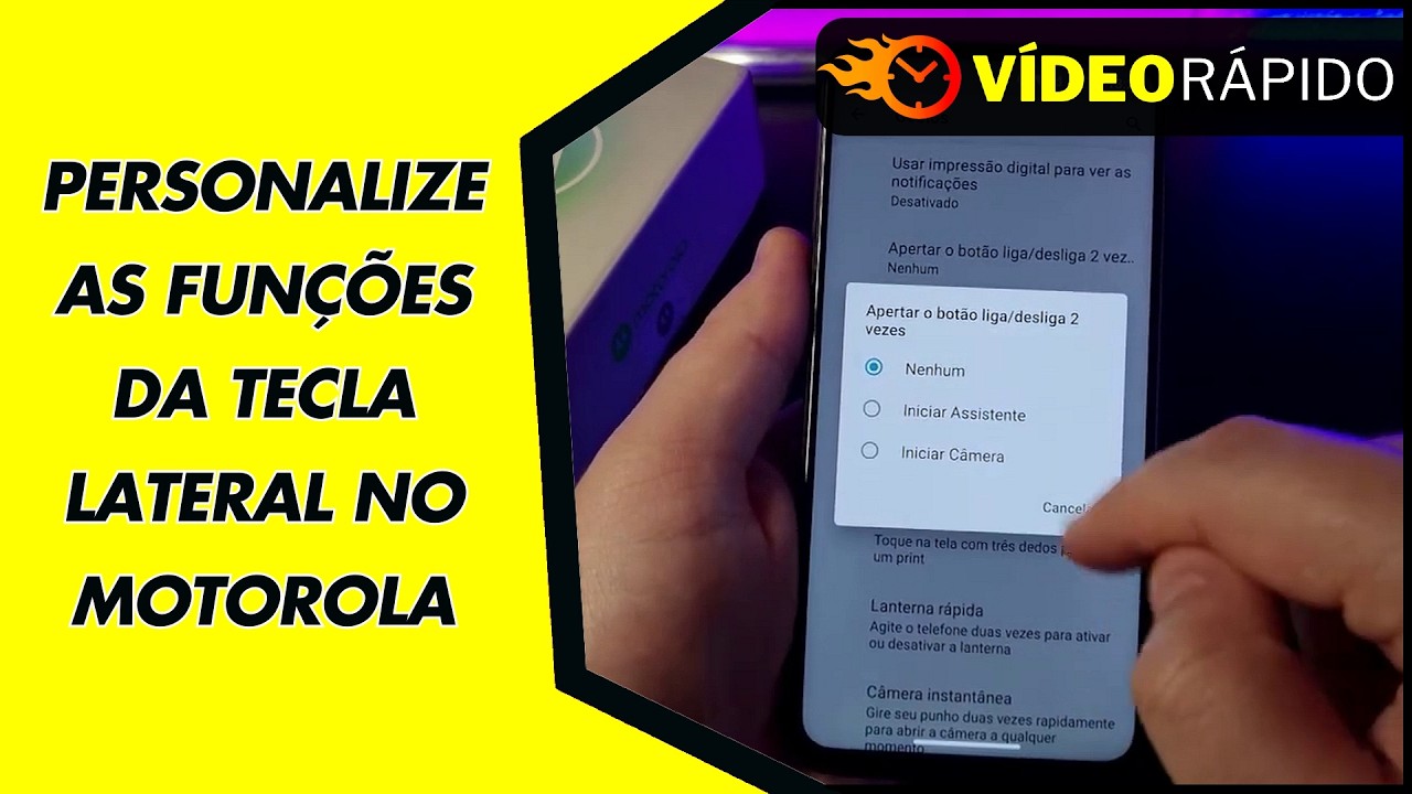 PERSONALIZE AS FUNÇÕES DA TECLA LATERAL NO MOTOROLA PERSONALIZE AS FUNÇÕES DA TECLA LATERAL NO MOTOROLA